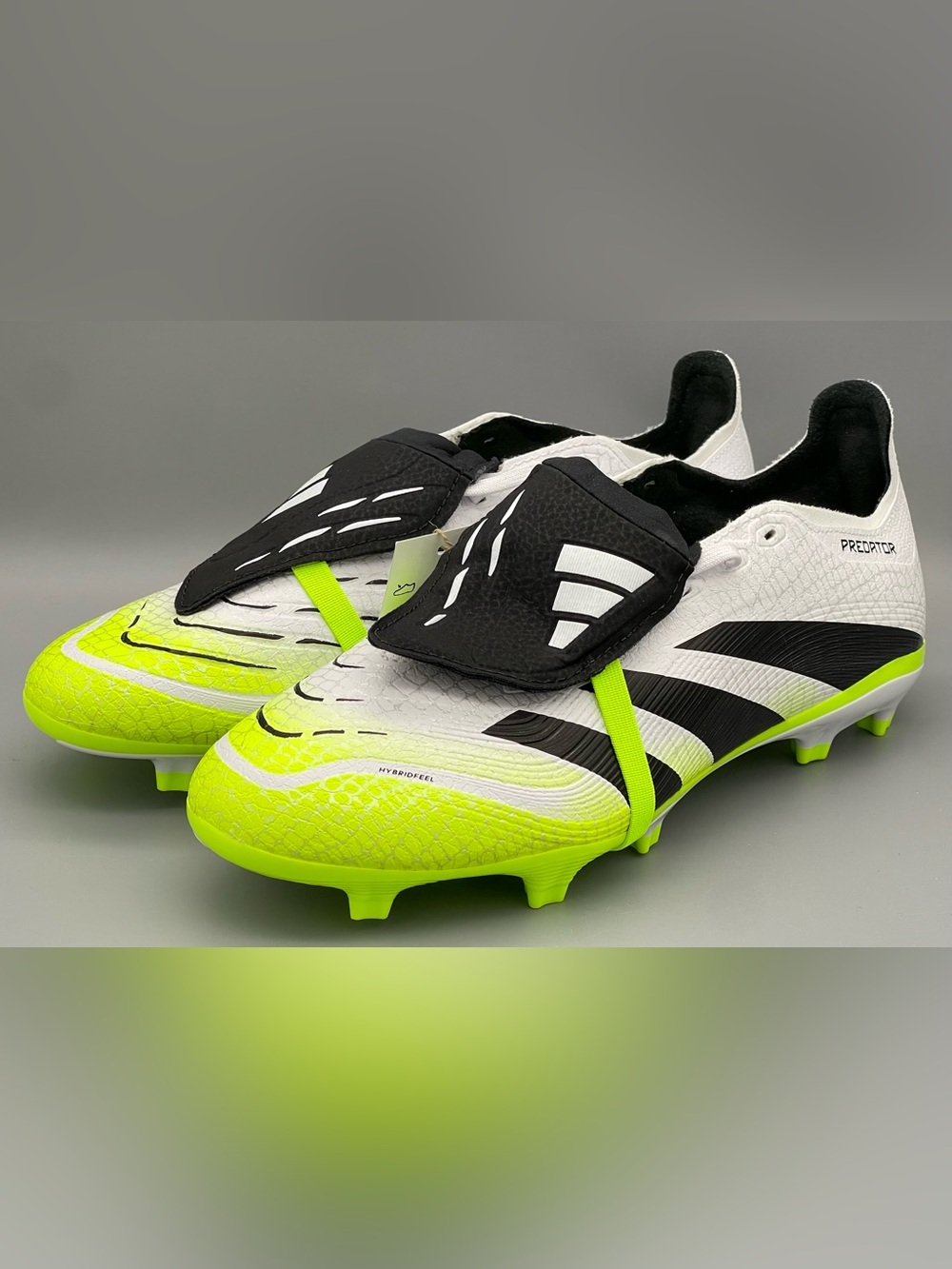 Adidas Predator League FT FG JI1111 Soccer Cleats White Black Lemon Men Sz 9 NEW